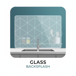 חיפוי זכוכית למטבח